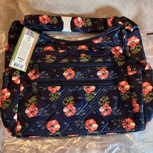 Lug Legacy Collection Camper Crossbody Bag in Aloha Navy - Picture 6 of 8